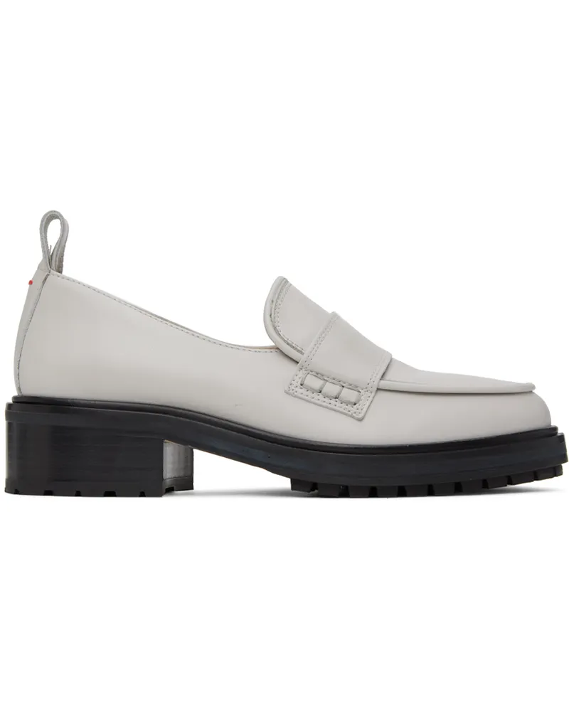 aeyde Gray Ruth Loafers Chalk