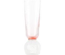 Pink Bubble Champagne Glass