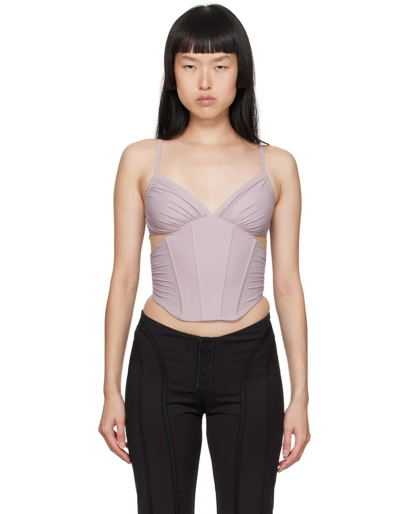 MISBHV Purple Corset Tank Top Nirvana