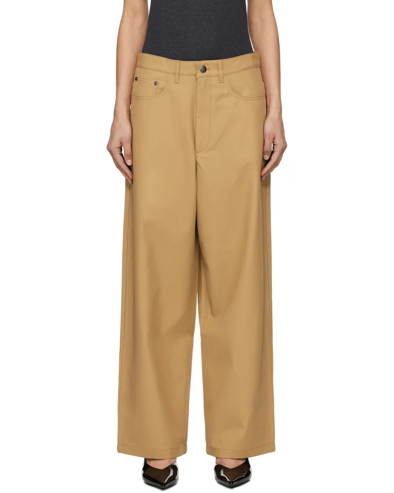 Maria Mcmanus Tan Massive Trousers Camel