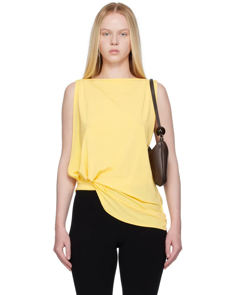 Jacquemus Yellow La Croisière 'The Peplo' Top 250