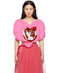 Vivienne Westwood Pink Heart World Heart Blouse Gpink