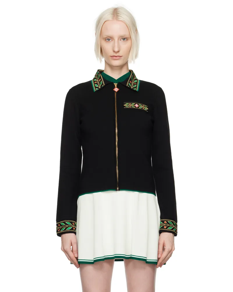 Casablanca Paris Black Laurel Jacket Black