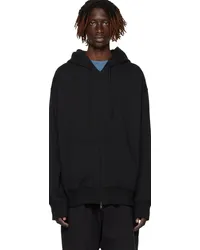 Y-3 Black Relaxed-Fit Hoodie Black