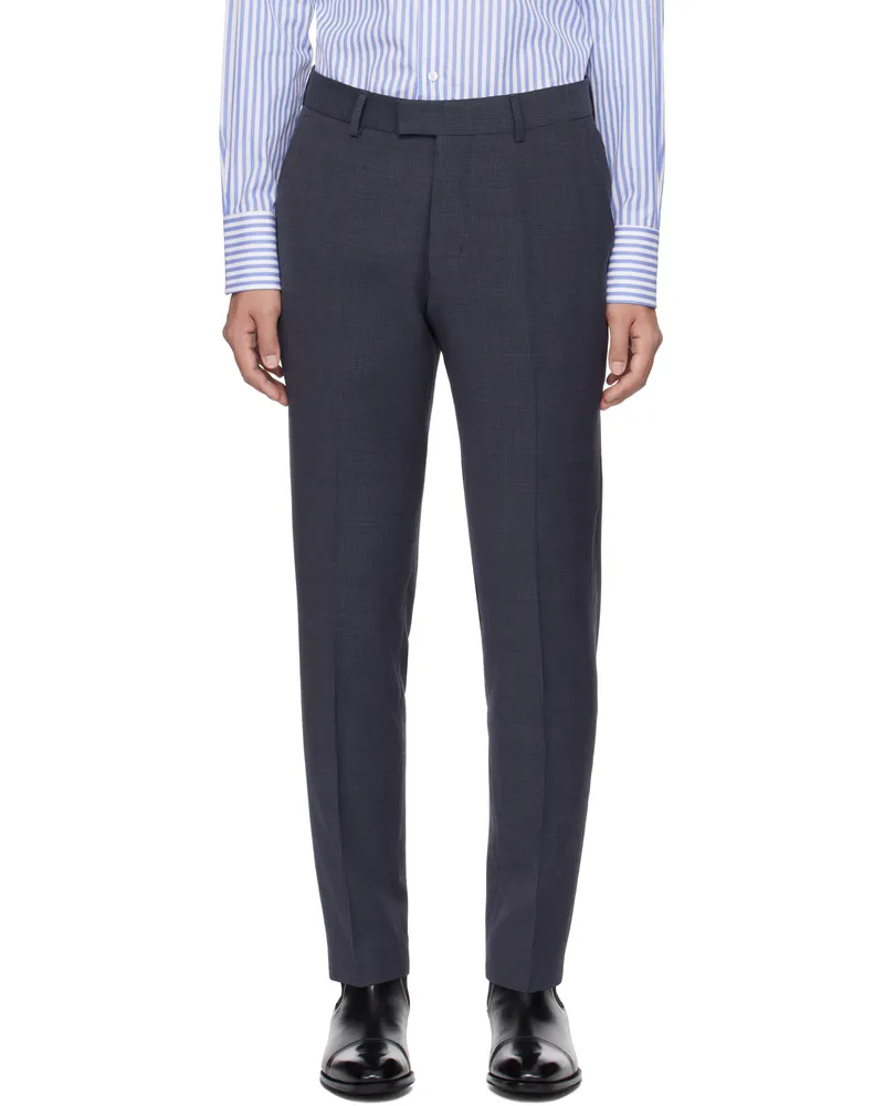 Tiger of Sweden Navy & Gray Tenuta Trousers 257sea