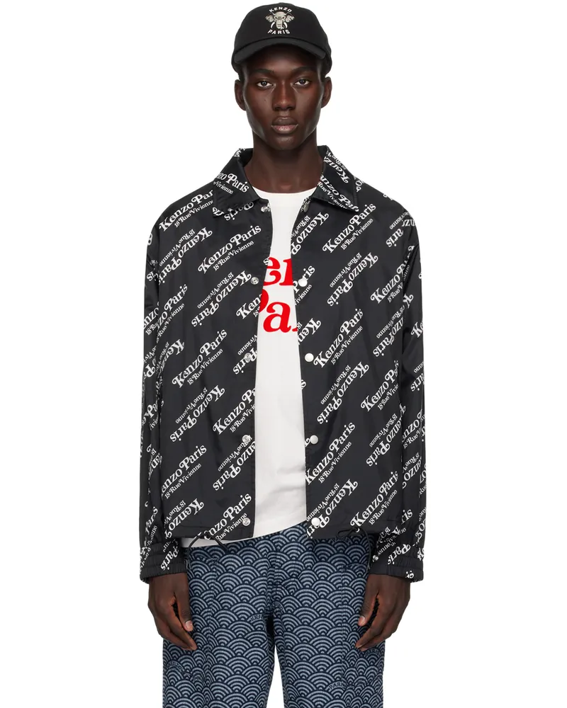 Kenzo Black Kenzo Paris VERDY Edition Jacket Black