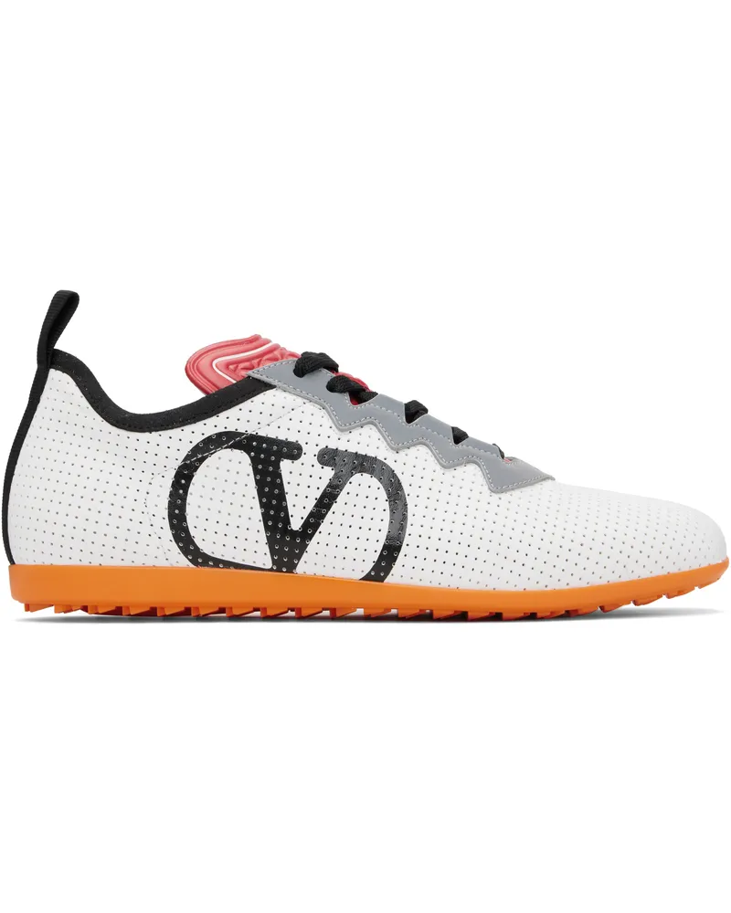 Valentino Garavani White Chromathon Sneakers 9k0