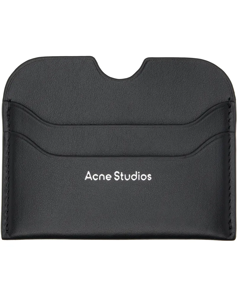 Acne Studios Black Leather Card Holder 900