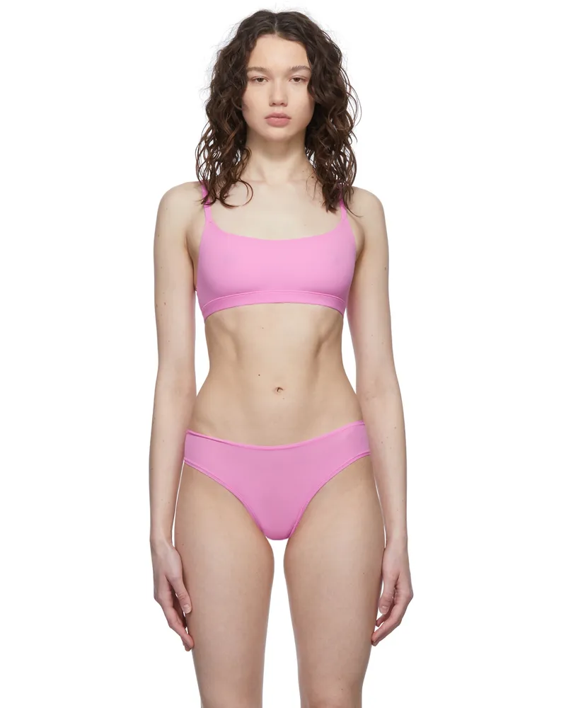 SKIMS Pink Fits Everybody Scoop Neck Bra Neon