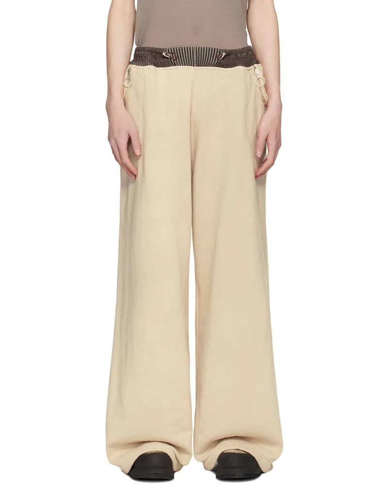 Charlie Constantinou Beige Wide Cut Sweatpants Beige