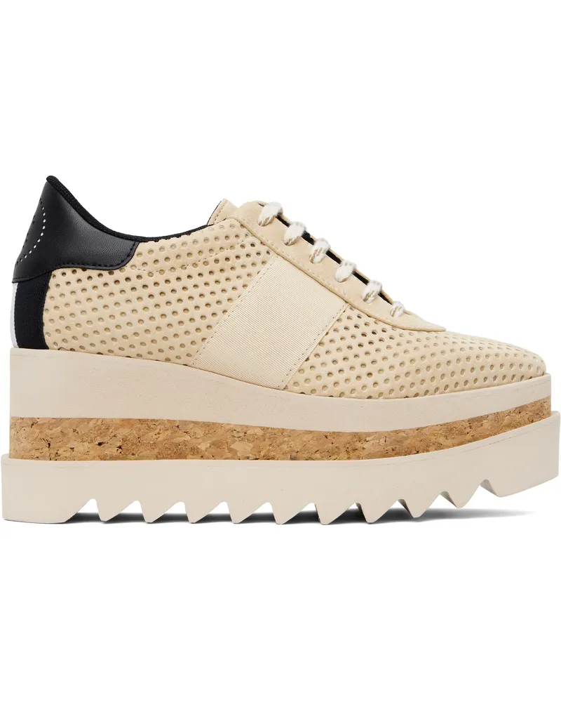 Stella McCartney Beige Sneak-Elyse Platform Trainer Sneakers 9901
