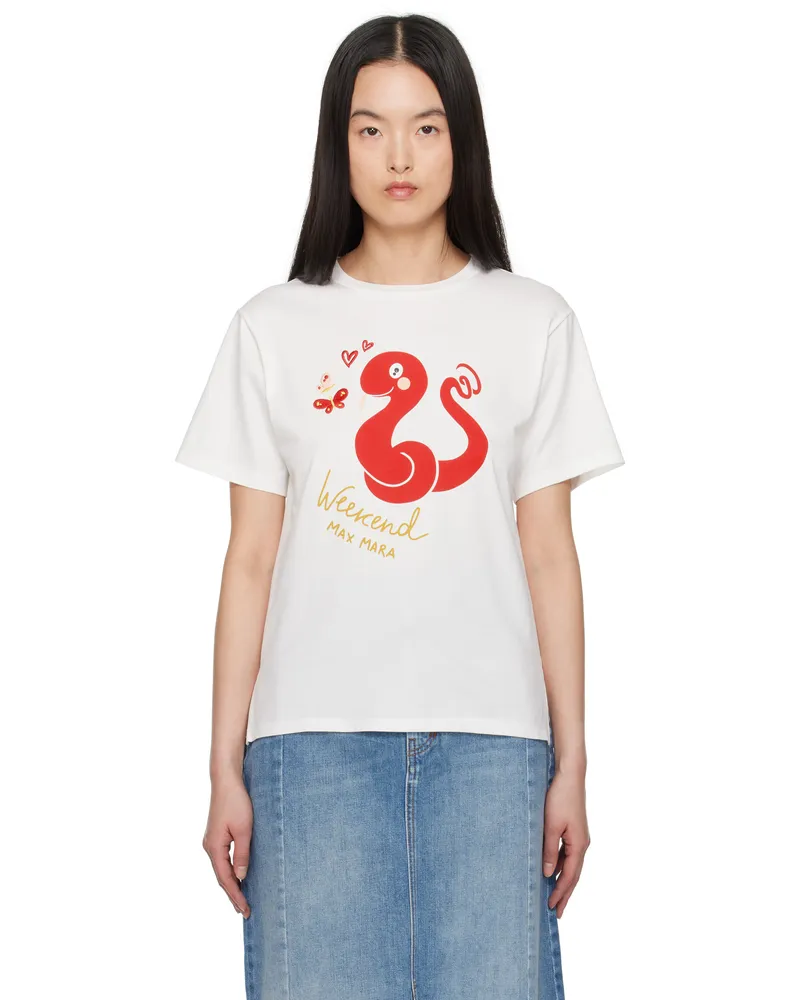 Max Mara White Cabina T-shirt 007