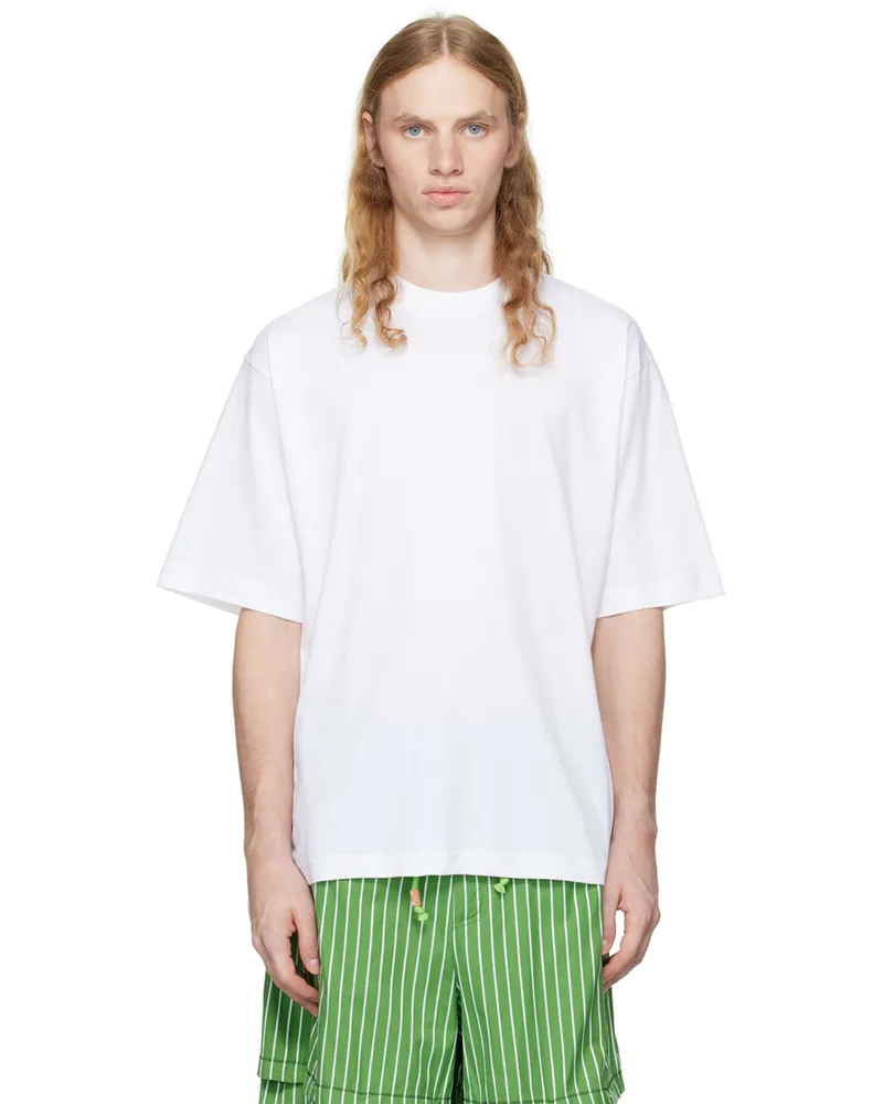 Marni Three-Pack White 'Marni' Mending T-shirts 00w01