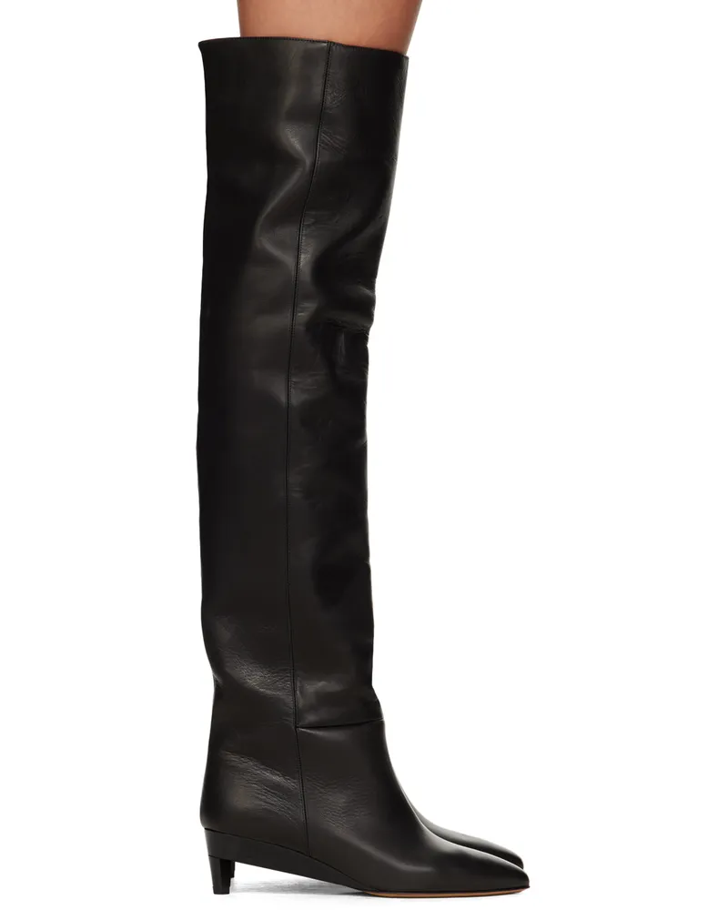Isabel Marant Black Lisali Tall Boots 01bk