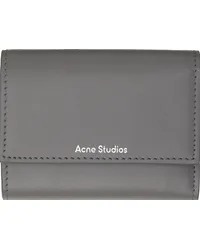 Acne Studios Gray Folded Wallet Aadark