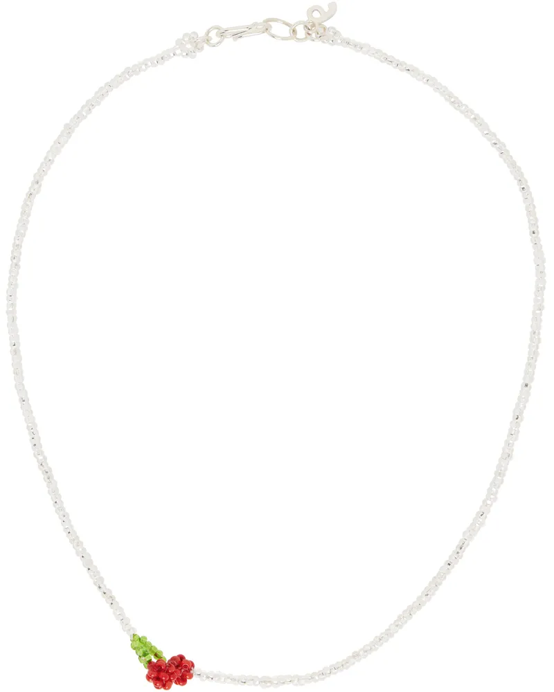 PURA UTZ Mini Cherry Necklace Silver