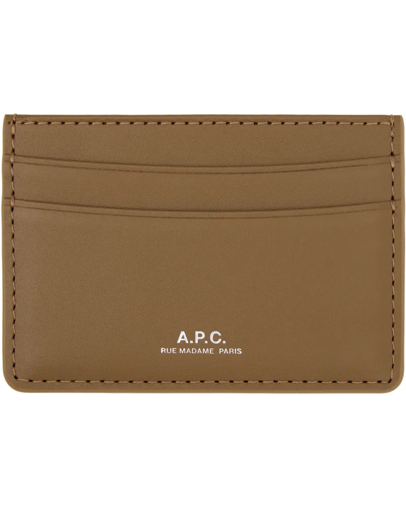 A.P.C. Brown André Card Holder Caw