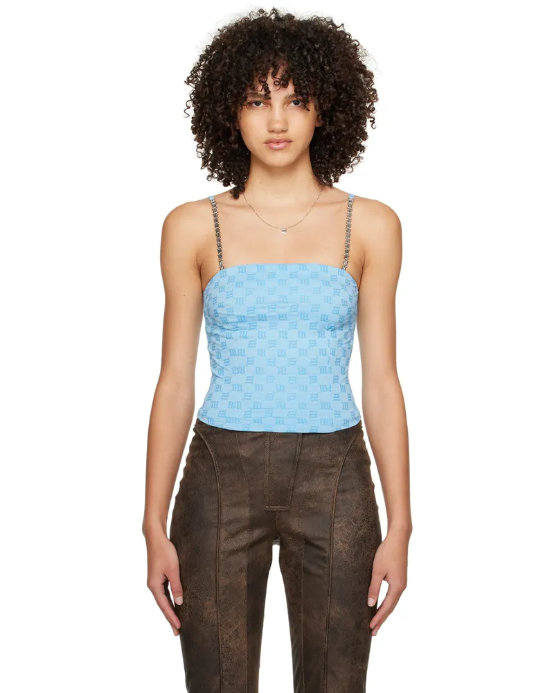 MISBHV SSENSE Exclusive Blue Monogram Tank Top Blue