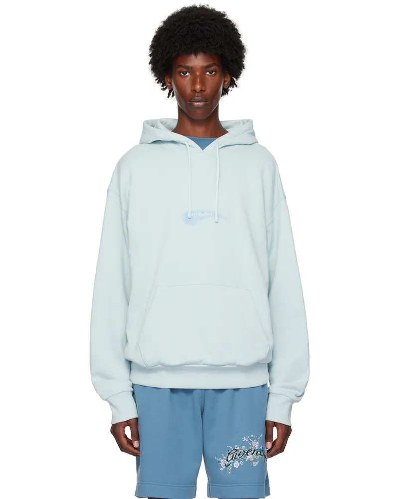 Givenchy Blue Wing Logo Hoodie 450-sky