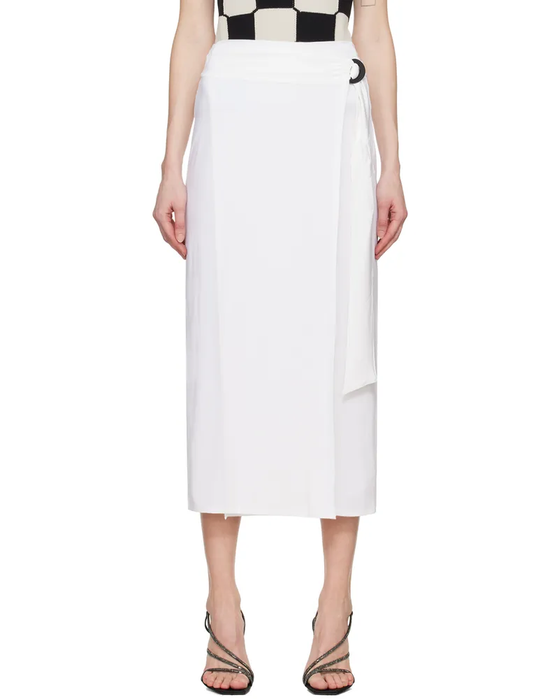 Max Mara White Beato Midi Skirt 5