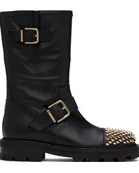 Jimmy Choo Black Biker II Boots Black