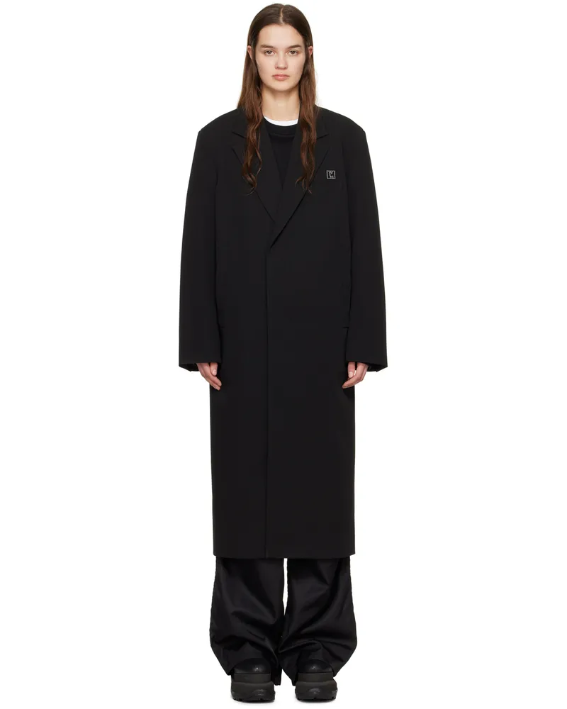 Wooyoungmi Black Single-Breasted Coat Black