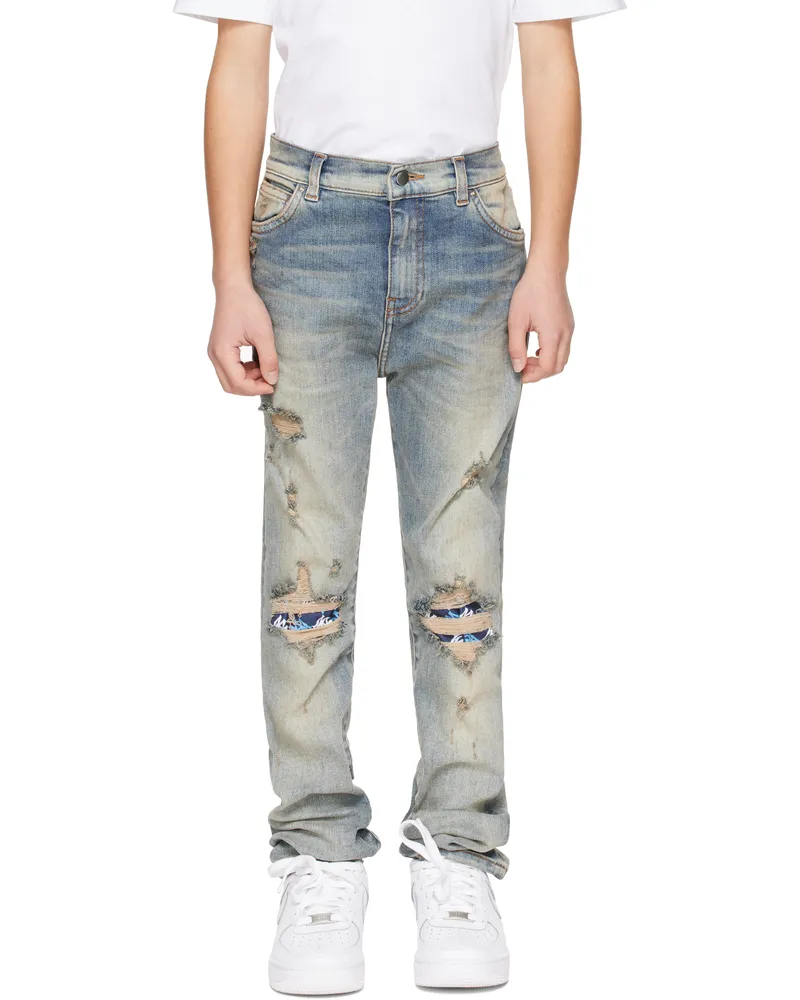Amiri Kids Blue MX1 Jeans Antique