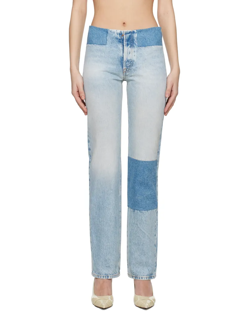 Maison Margiela Blue Patchwork Jeans 966