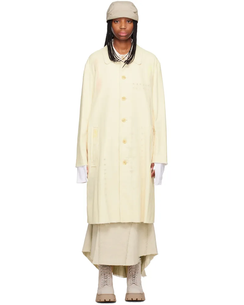 Hyein Seo Off-White Double Layer Coat Ivory