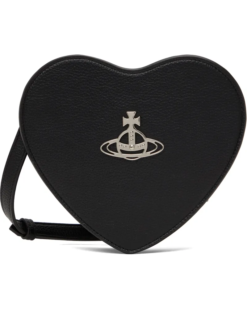 Vivienne Westwood Black Louise Heart Crossbody N403
