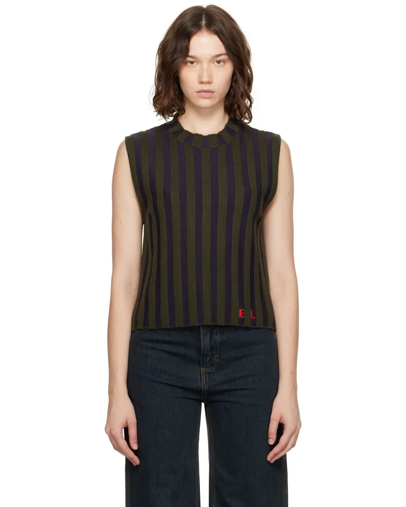 Eckhaus Latta Green & Purple Keyboard Tank Top Mallard