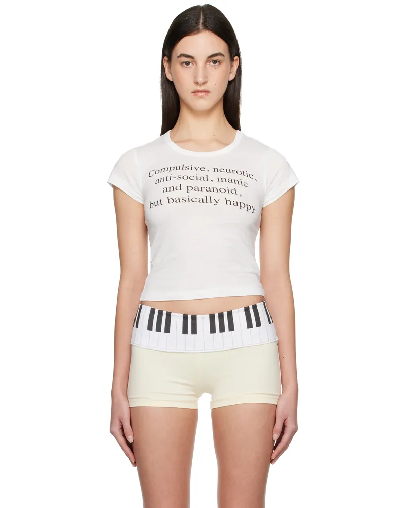 Praying White 'Compulsive' Baby T-Shirt White