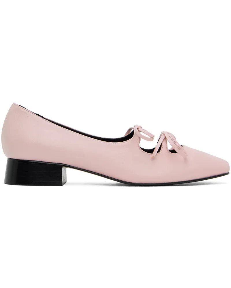 NICOLE SALDAÑA SSENSE Exclusive Pink Isabel Ballerina Flats Pink