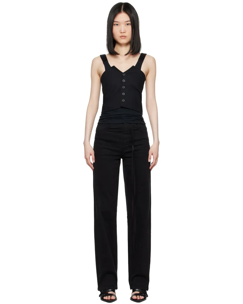 Ann Demeulemeester Black Aiko Waistcoat Camisole 099