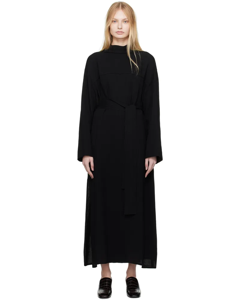 Studio Nicholson Black Reva Midi Dress Black