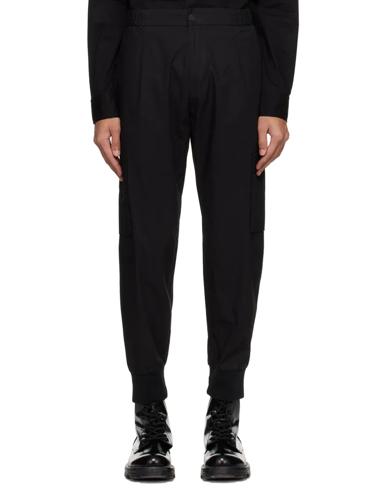 HUGO BOSS Black Slim-Fit Cargo Pants Black
