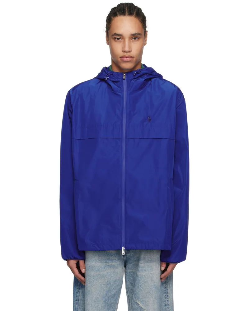 Ralph Lauren Blue Eco Simplux Windbreaker Jacket Pacific