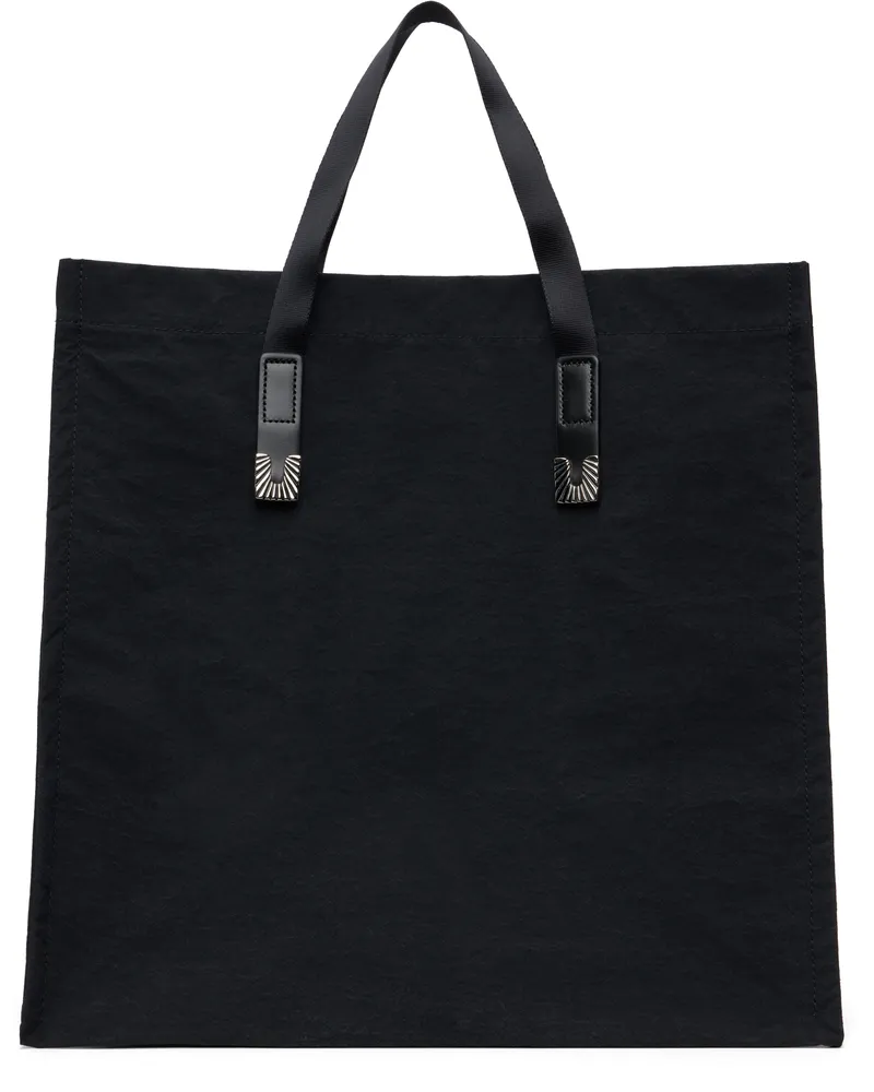 Toga Black Square Tip Tote 26