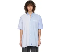 Blue Paneled Shirt