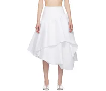 SSENSE Exclusive White Abella Midi Skirt
