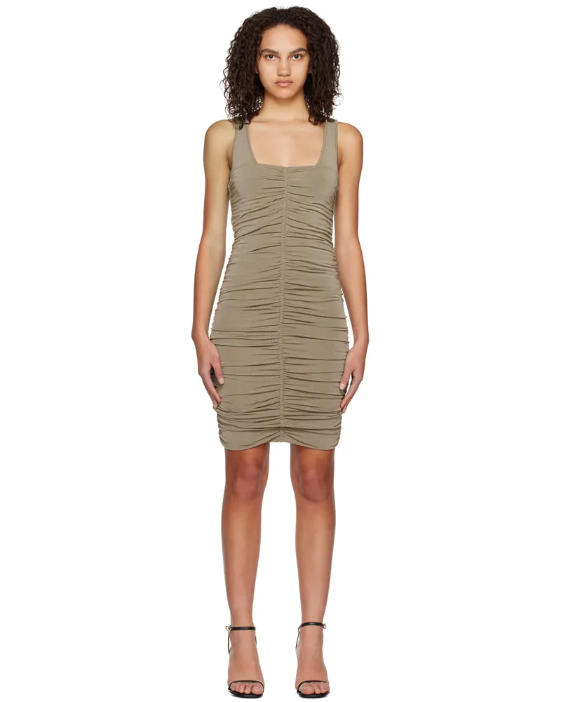 Givenchy Beige Ruched Minidress 250