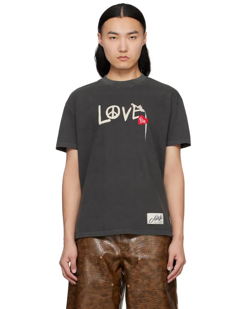 Andersson Bell Gray 'Love' T-shirt Charcoal
