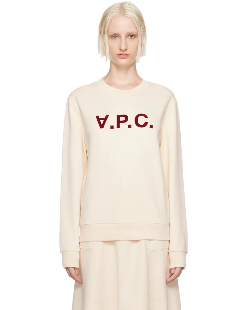 A.P.C. Off-White Standard Grand 'V.P.C.' Sweatshirt Alg
