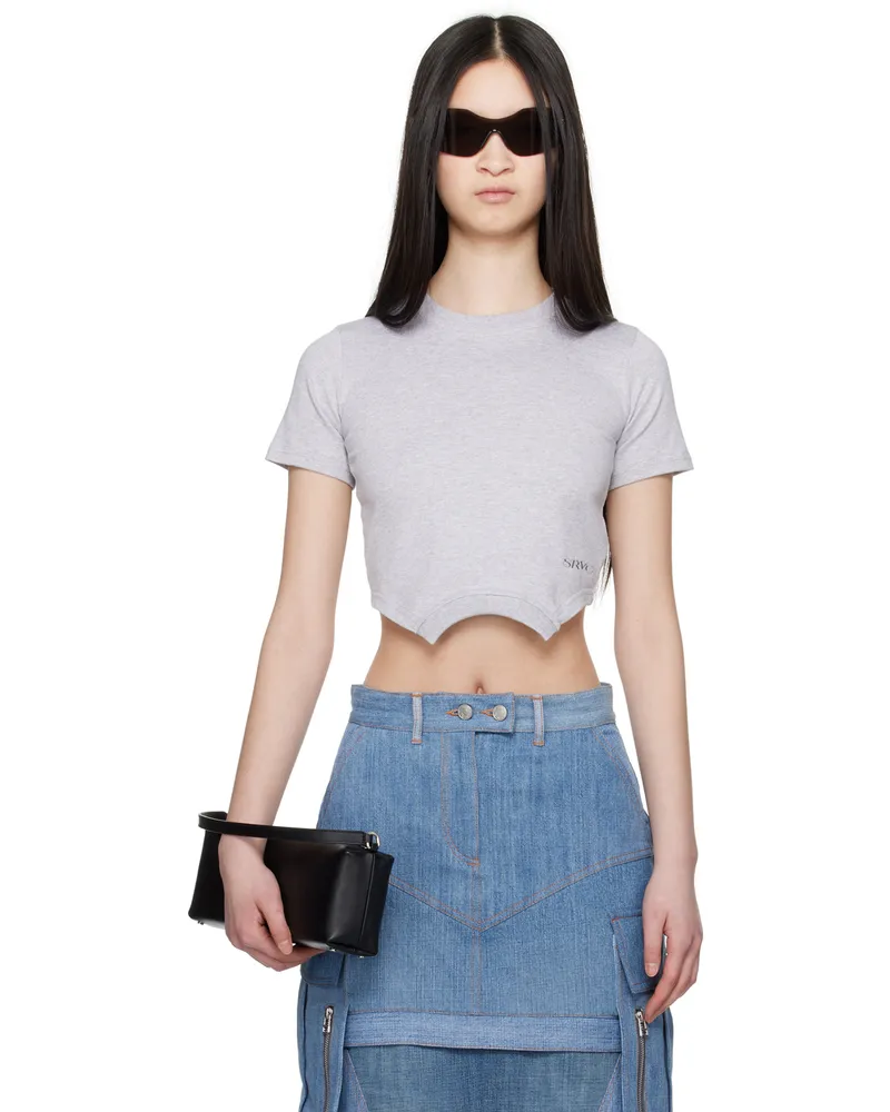 SRVC Gray Overturned T-Shirt Grey