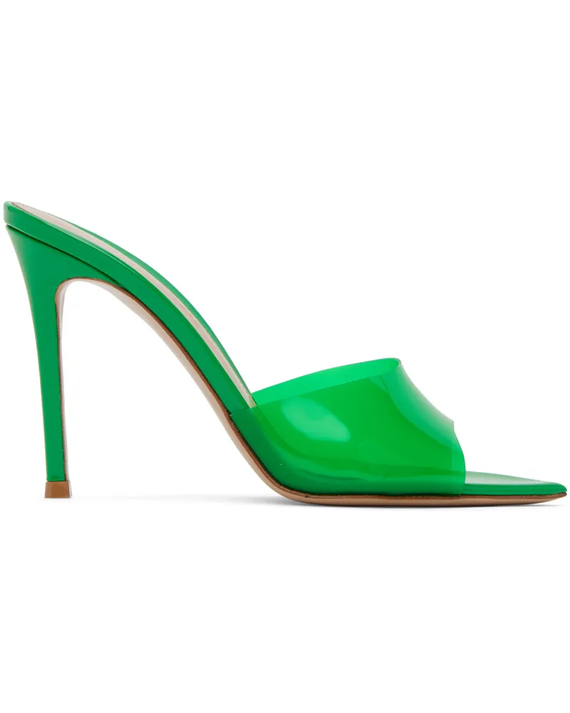 Gianvito Rossi Green Elle Heeled Sandals Green+green