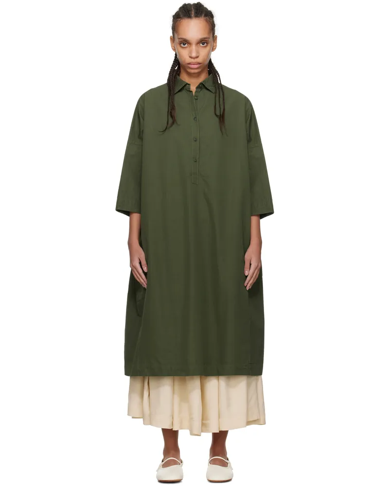 Casey Casey Green February Midi Dress Olive