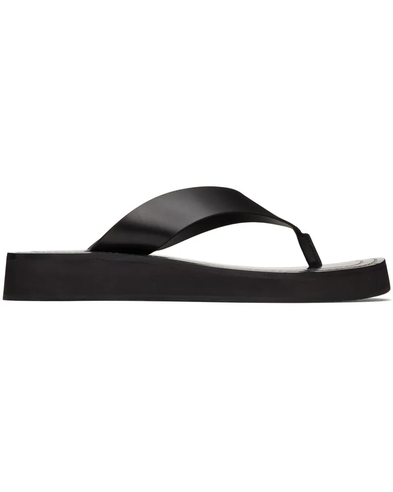 The Row Black Ginza Sandals Blk