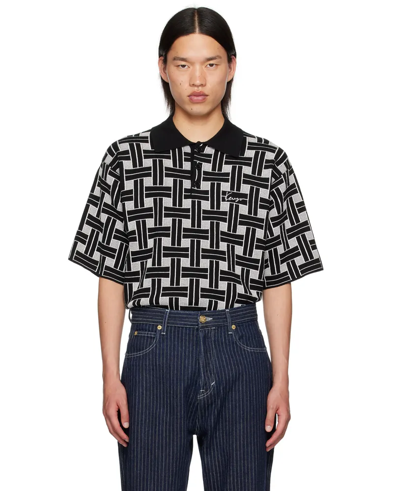 Kenzo Black Kenzo Paris Weave Polo Black