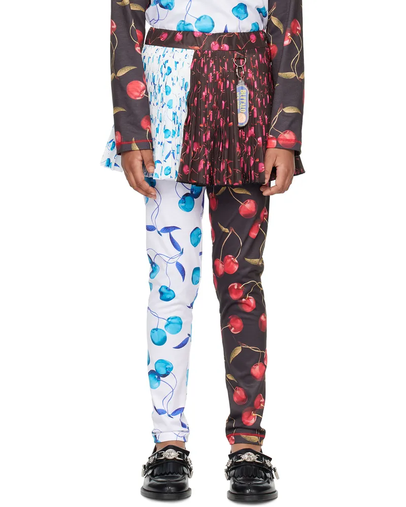CHOPOVA LOWENA SSENSE Exclusive Kids White & Black Cherry Skirt Multi