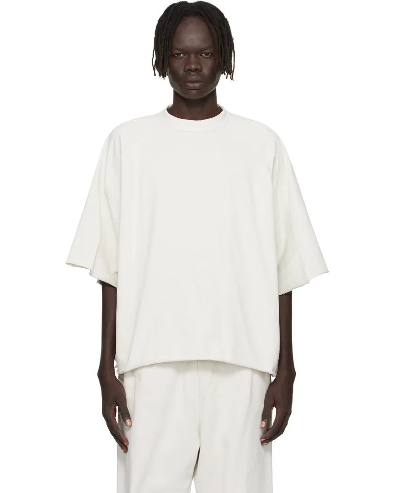 Entire Studios Off-White Heavy Dart T-shirt Rice